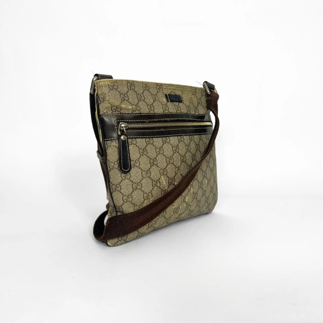 Gucci LS:Gucci Crossbody Monogram Canvas - Crossbody bags - Etoile Luxury Vintage