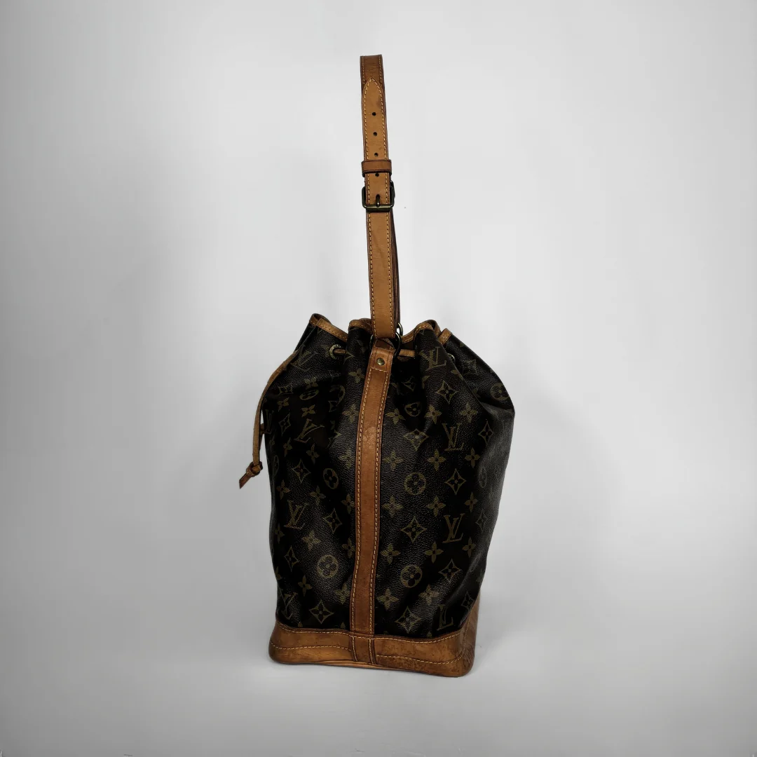 Louis Vuitton Noe Monogram Canvas on a white background