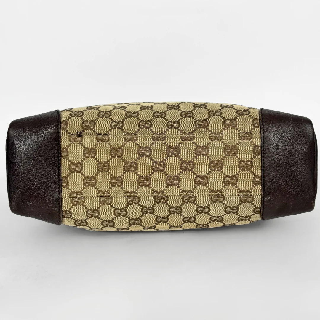 Beige and brown patterned on a white background