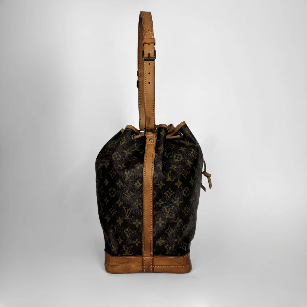 Louis Vuitton Noe Monogram Canvas on a white background