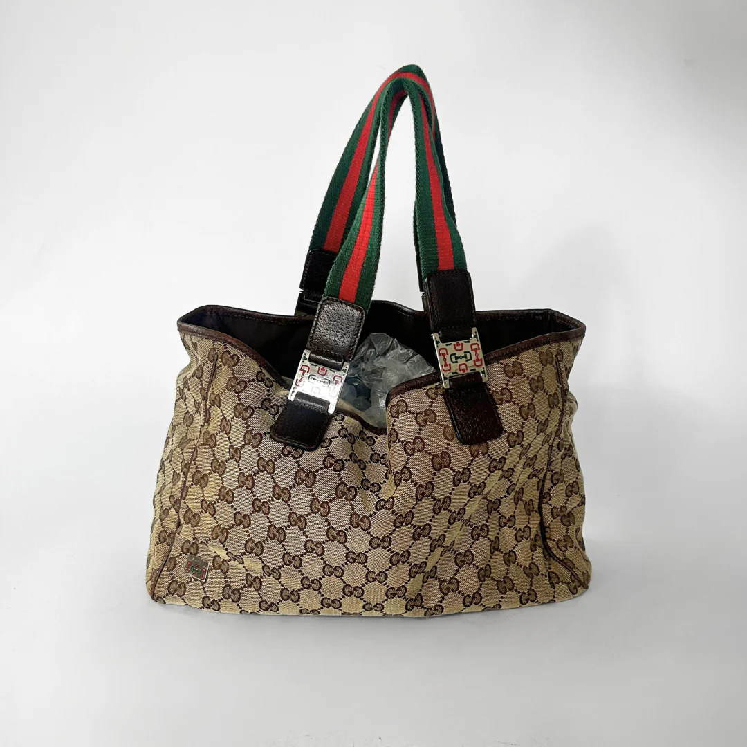 Gucci Gucci Supreme Sherry Tote Monogram Canvas - Handbags - Etoile Luxury Vintage