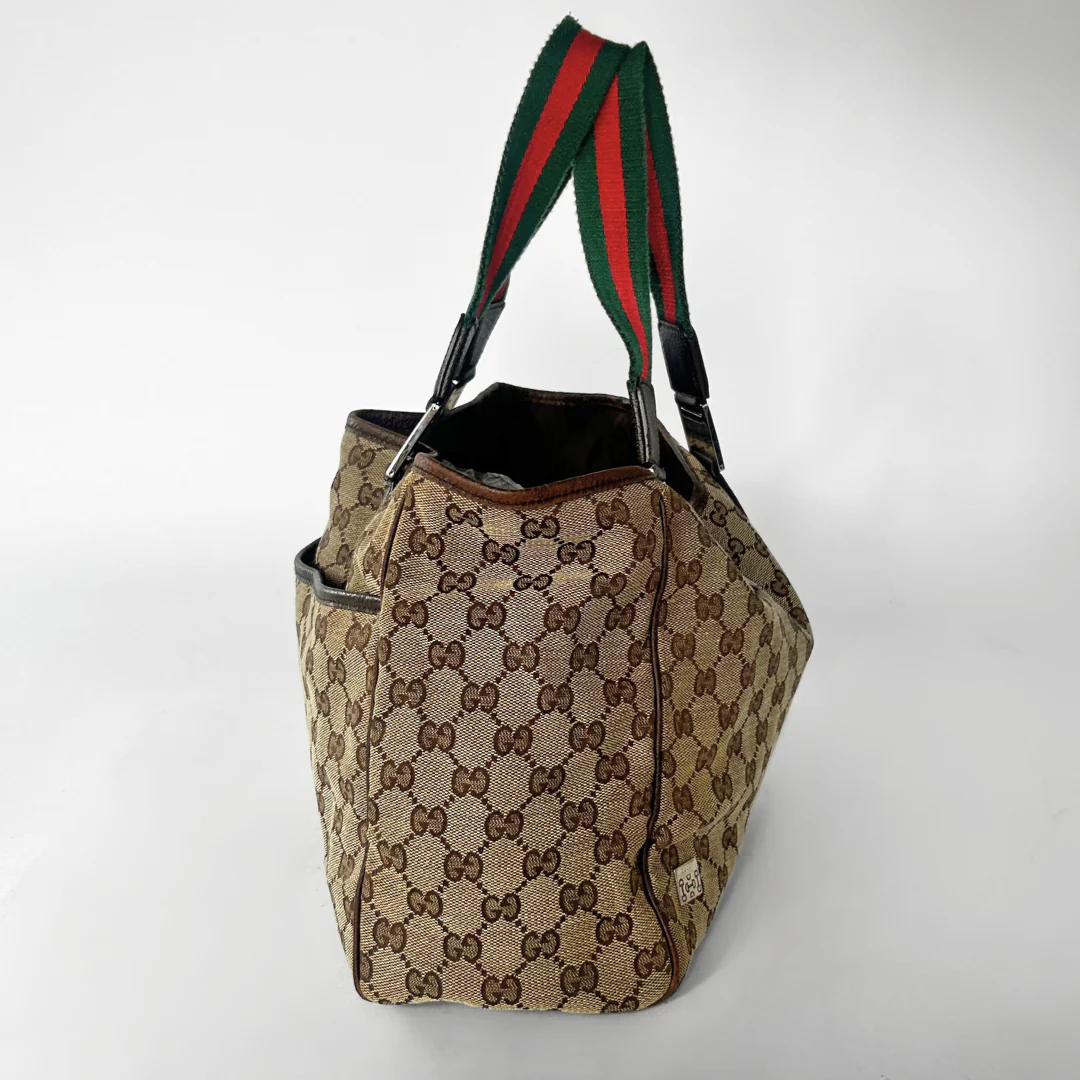 Gucci Gucci Supreme Sherry Tote Monogram Canvas - Handbags - Etoile Luxury Vintage