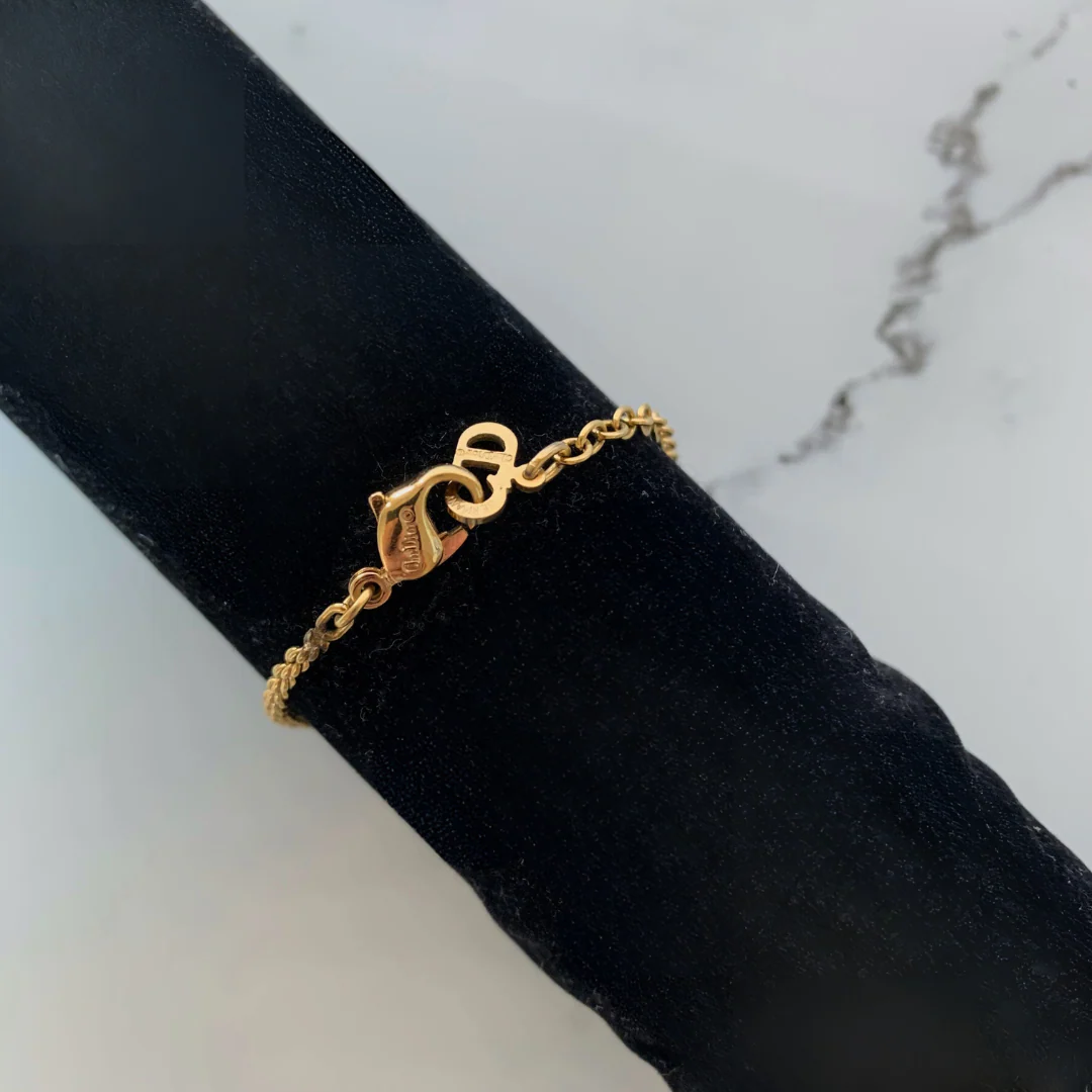 Dior Dior Necklace Gold Colored Metal - Necklaces - Etoile Luxury Vintage