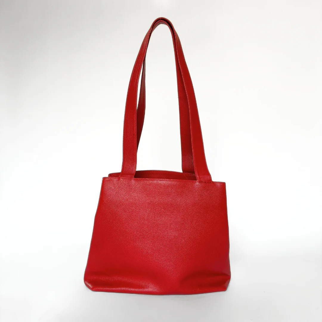 Chanel Chanel Big Shopper Red Leather - Shoulder bags - Etoile Luxury Vintage