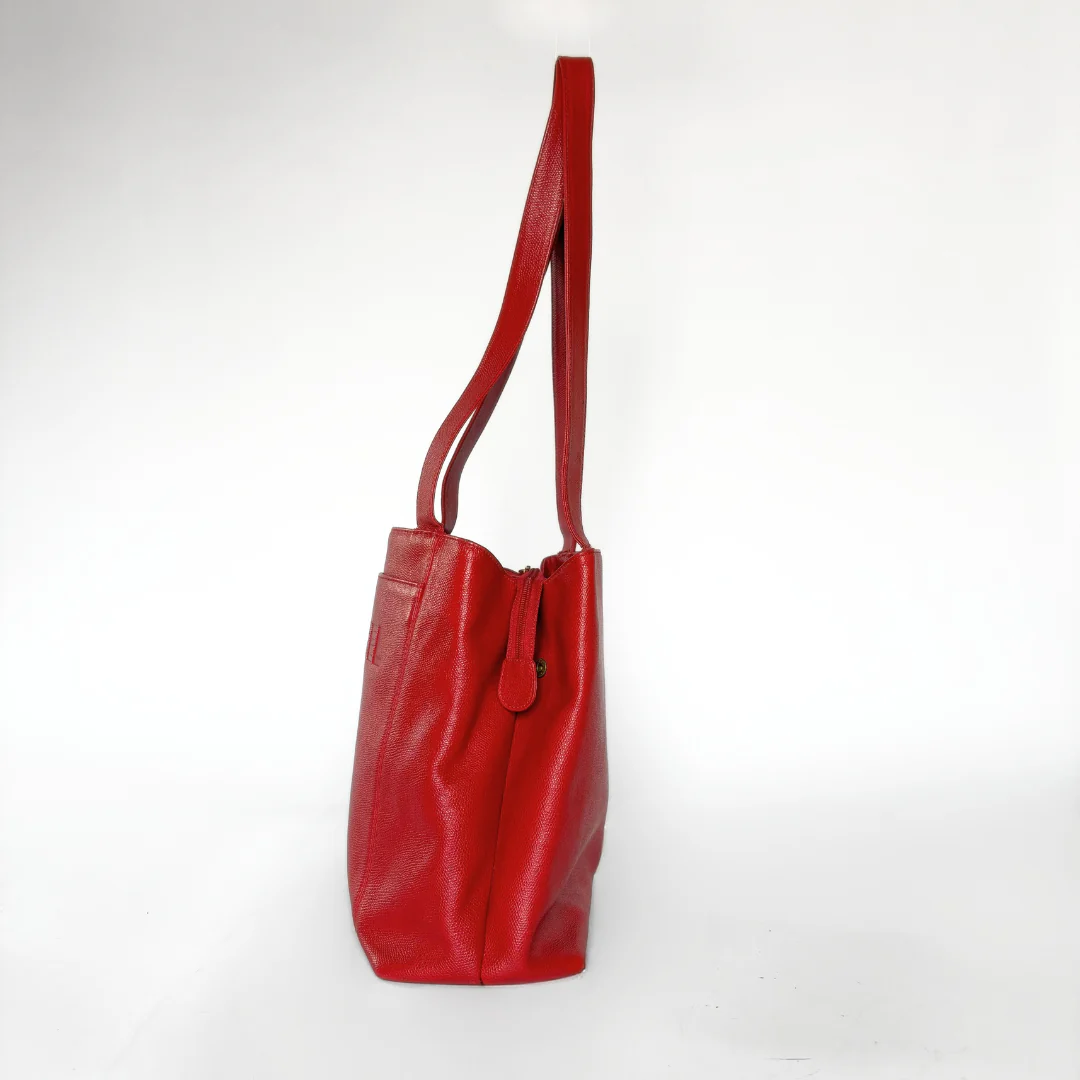 Chanel Chanel Big Shopper Red Leather - Shoulder bags - Etoile Luxury Vintage