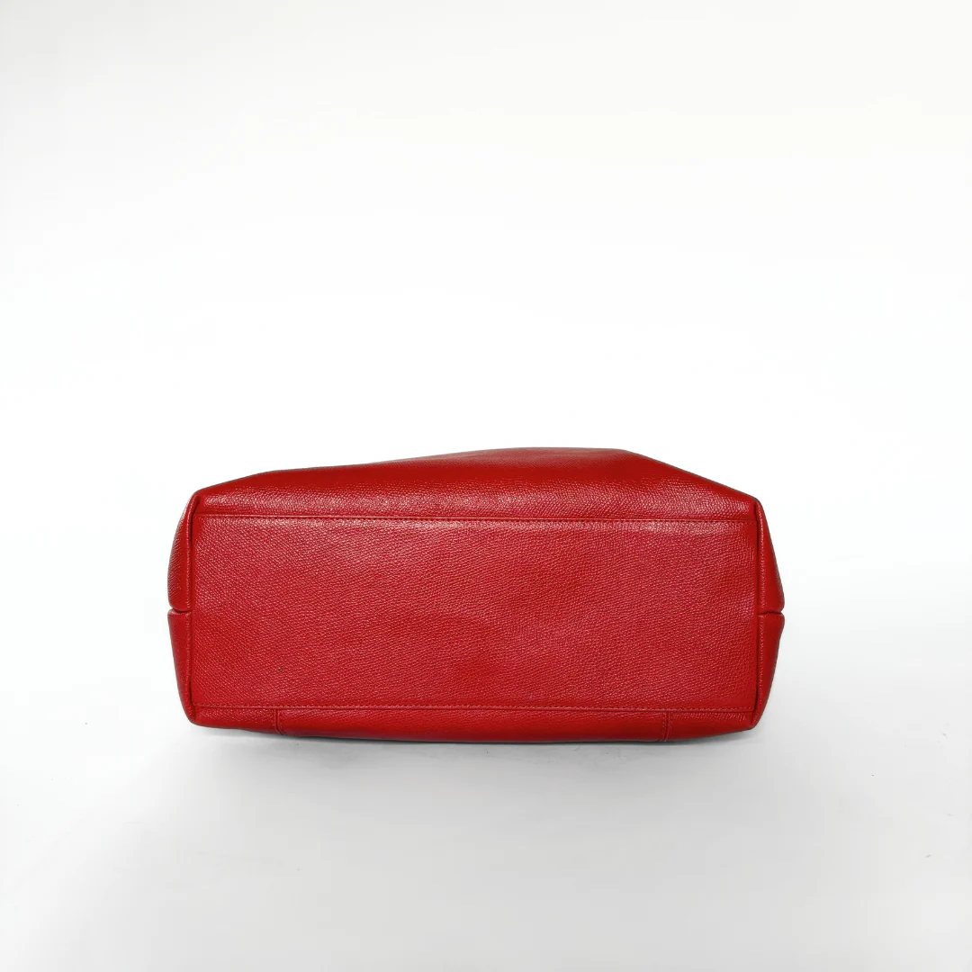 Chanel Chanel Big Shopper Red Leather - Shoulder bags - Etoile Luxury Vintage