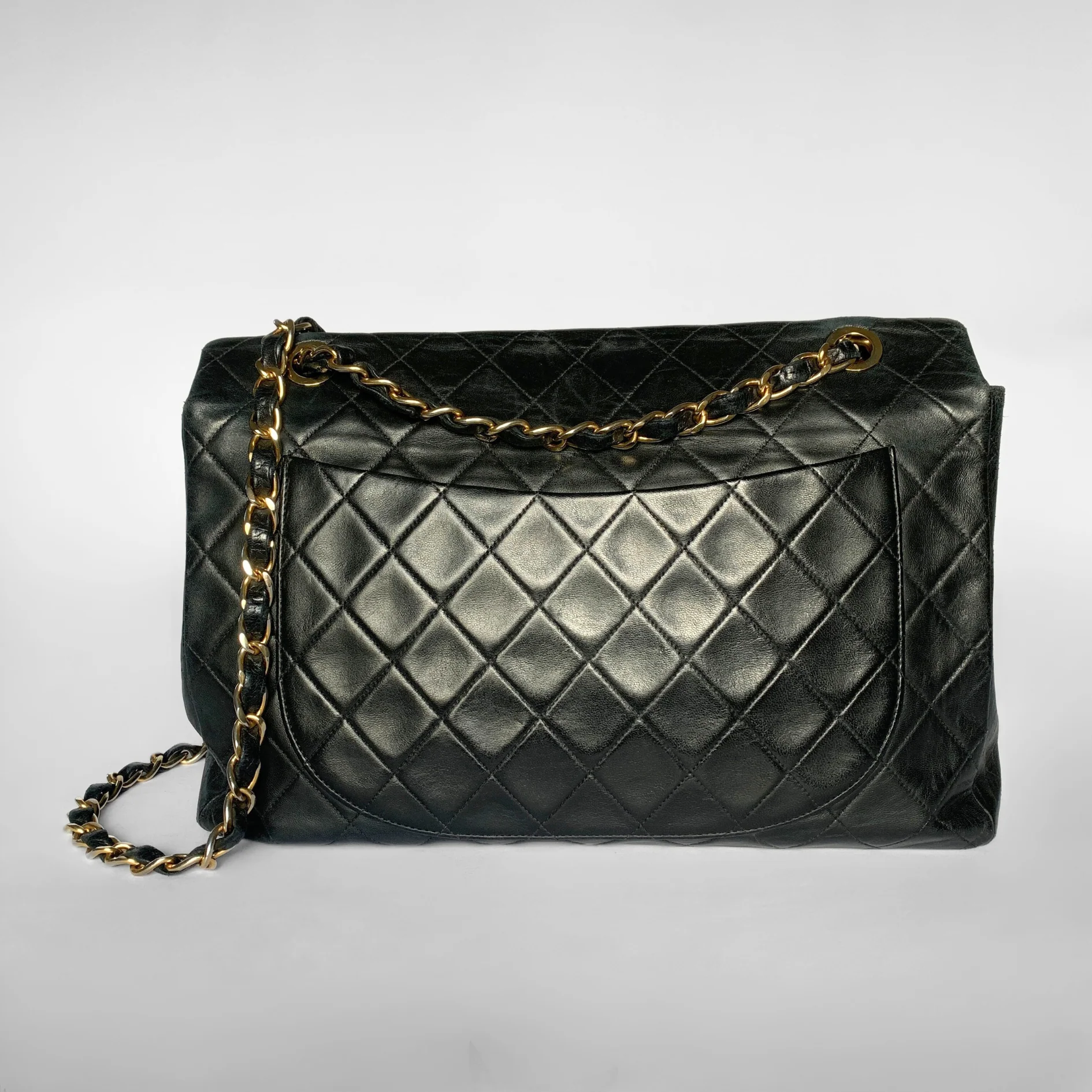 Chanel Chanel Classic Flap Bag Maxi Lambskin Leather - Crossbody bags - Etoile Luxury Vintage