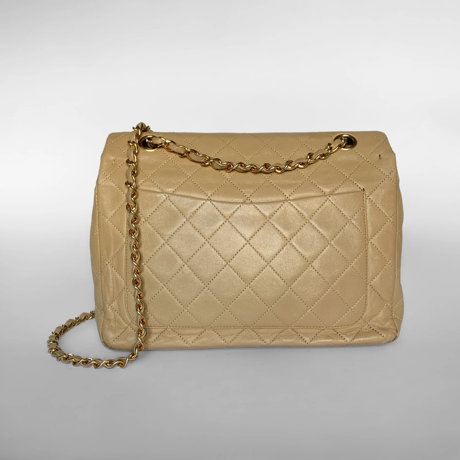 Chanel Chanel Classic Flap Bag Tall Lamsbkin Leather - Shoulder bags - Etoile Luxury Vintage