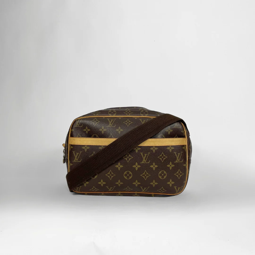 Louis Vuitton Reporter PM Monogram Canvas on a white background