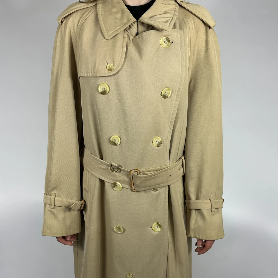 Burberry trench coat on white background