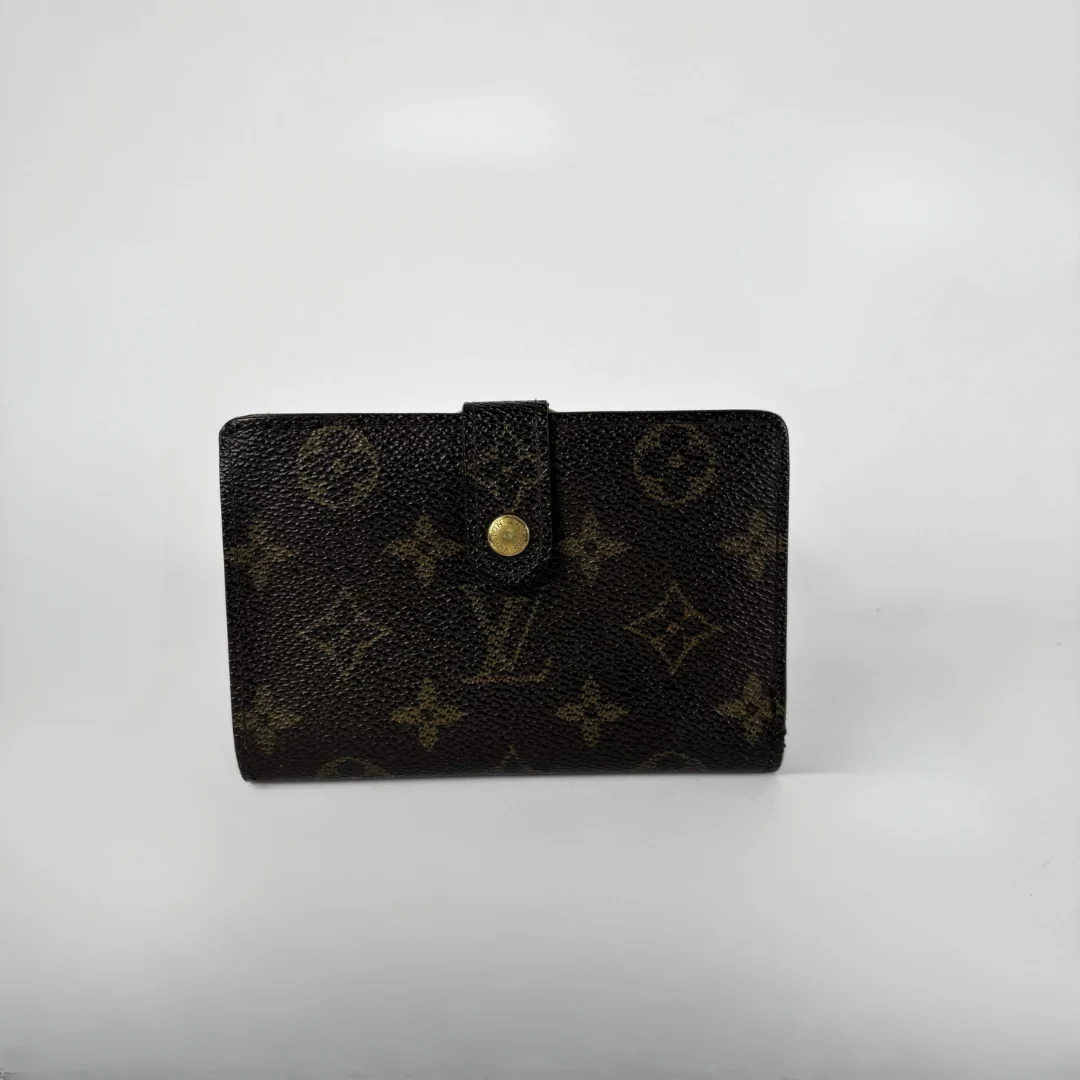 Louis Vuitton Monogram Clip Wallet on a white background