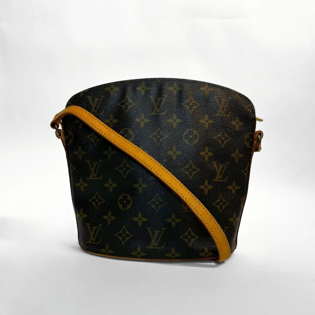 Louis Vuitton Drouot Monogram Canvas on a white background