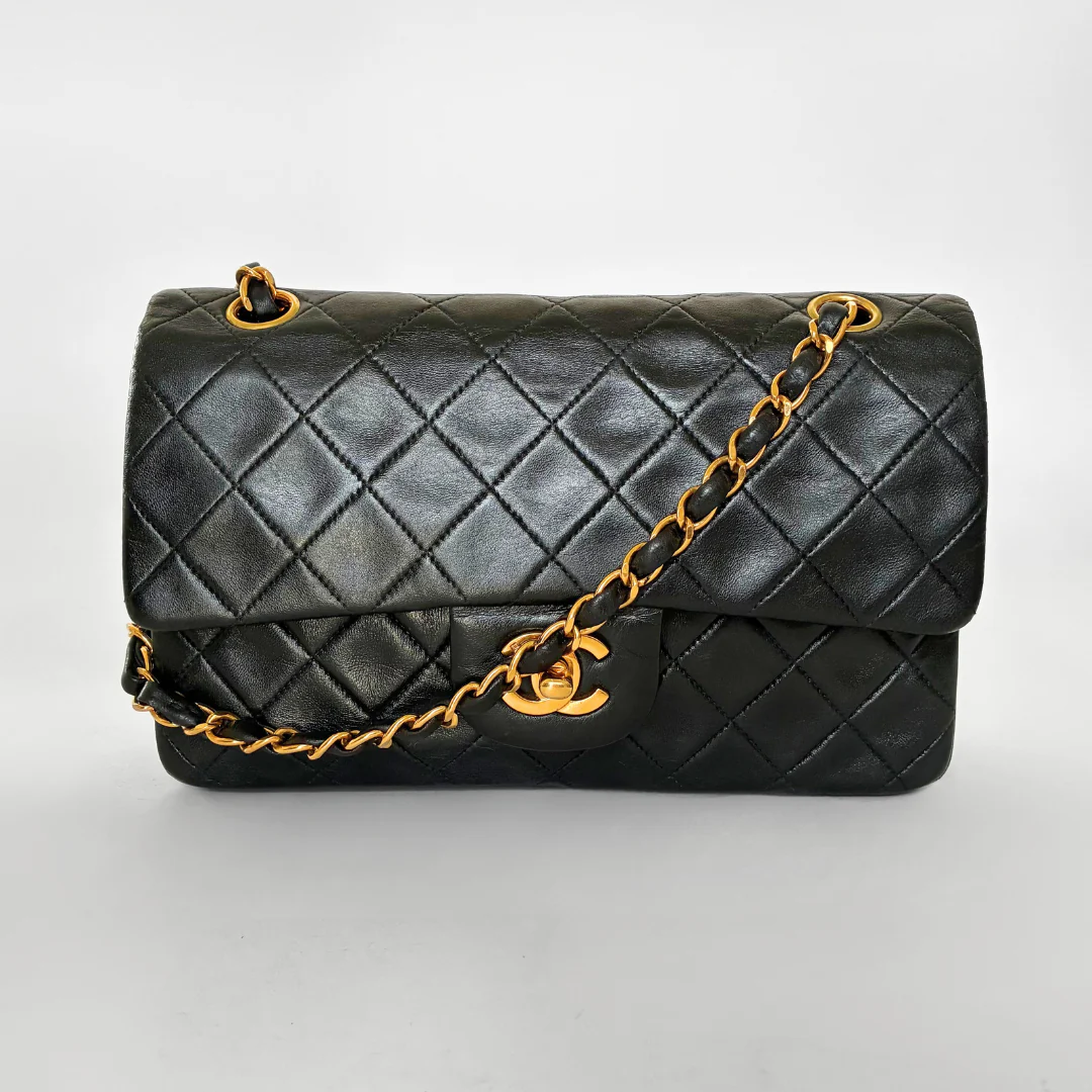Chanel Chanel Classic Flap Bag Small Lambskin Leather - Shoulder bags - Etoile Luxury Vintage