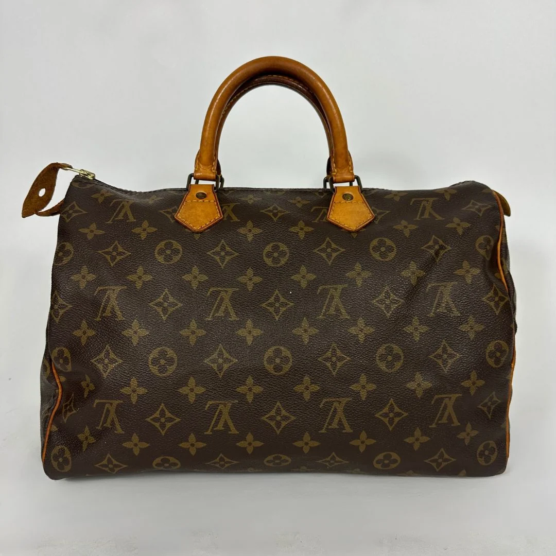 Louis Vuitton Speedy 35 on a white background