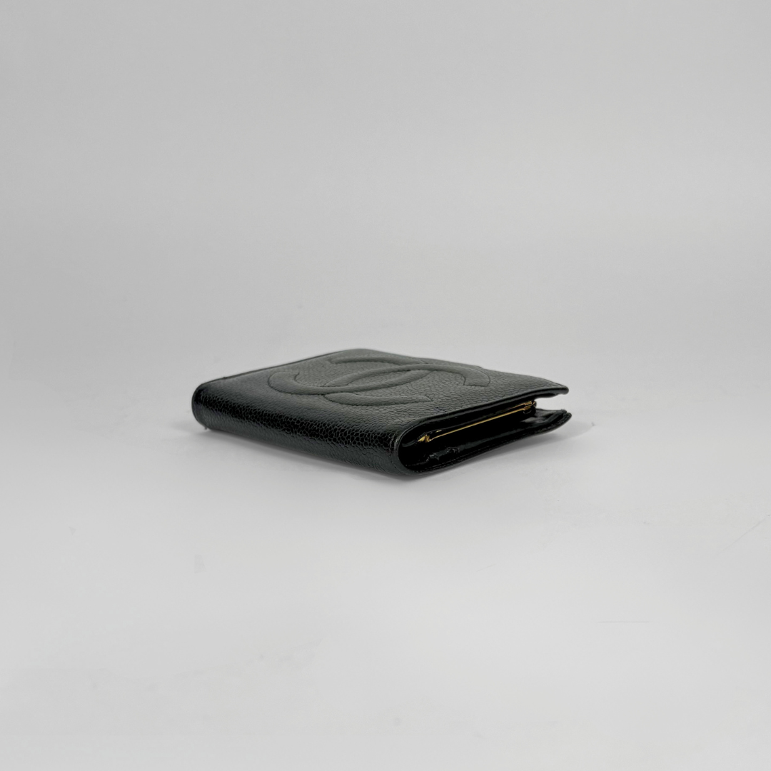 Chanel CC Wallet Small Caviar Leather