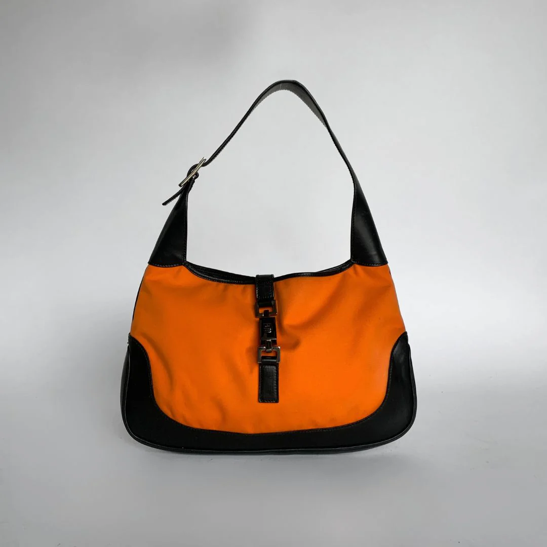 Gucci LS: Gucci Jackie Bicolor Cloth - Shoulder bags - Etoile Luxury Vintage