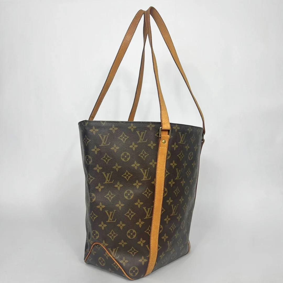 Louis Vuitton Shopper in brown Monogram Canvas on a White Background