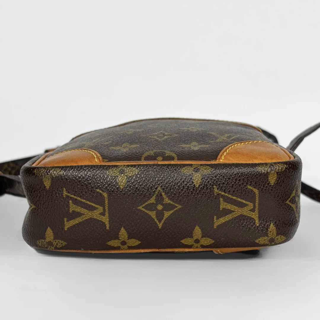 Louis Vuitton monogram handbag on a white background