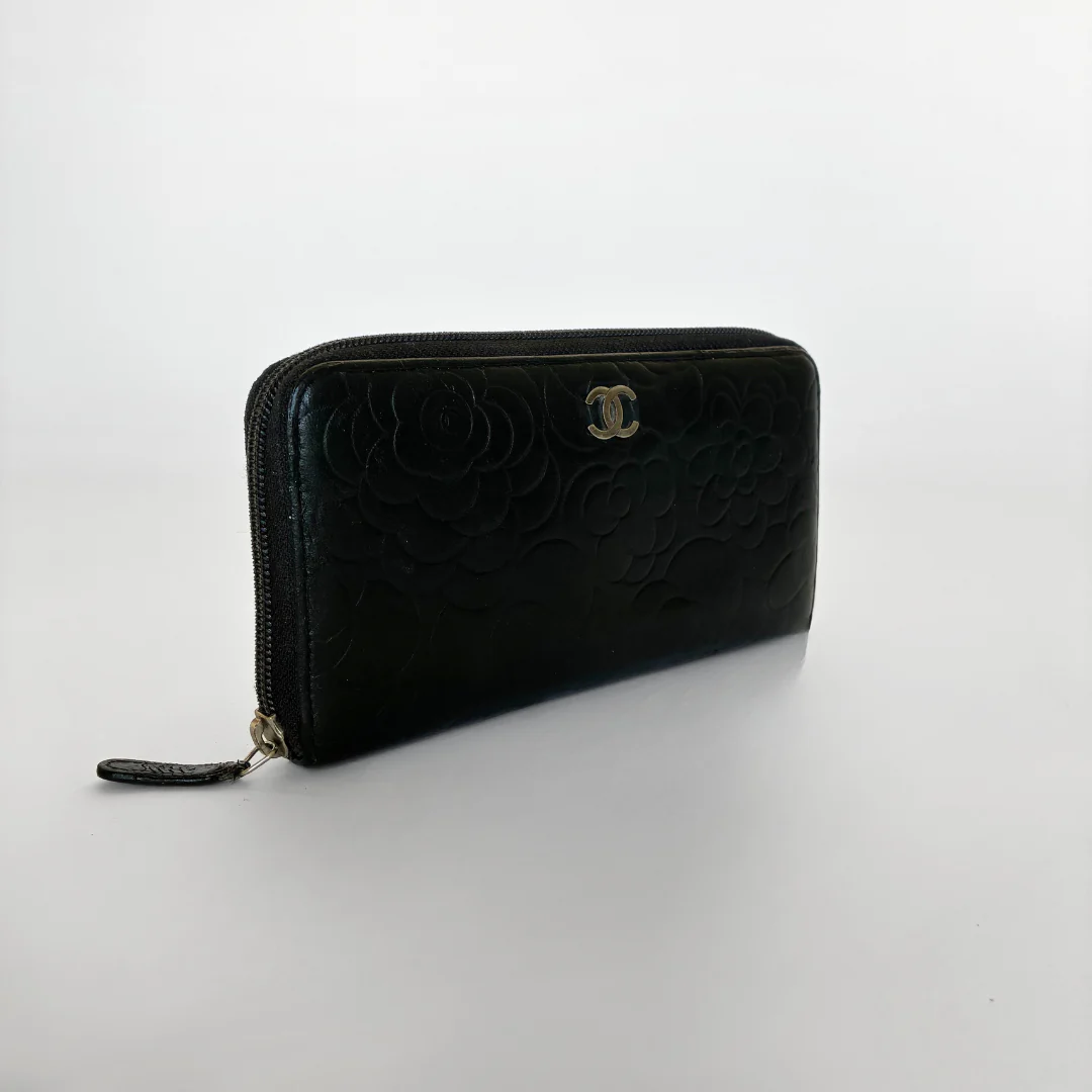 Chanel Chanel Camelia Wallet Large Lambskin Leather - Wallets - Etoile Luxury Vintage