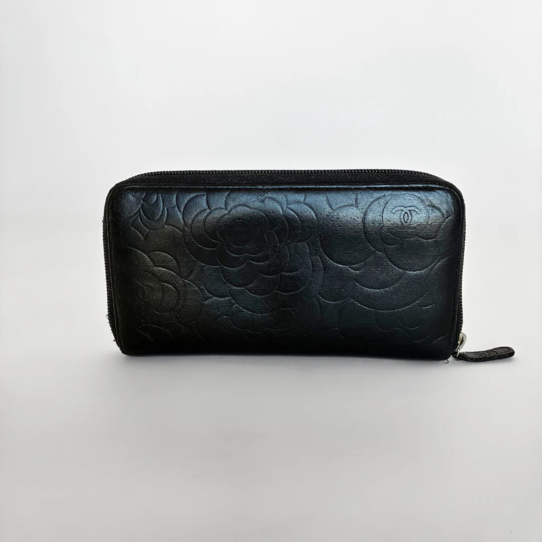 Chanel Chanel Camelia Wallet Large Lambskin Leather - Wallets - Etoile Luxury Vintage