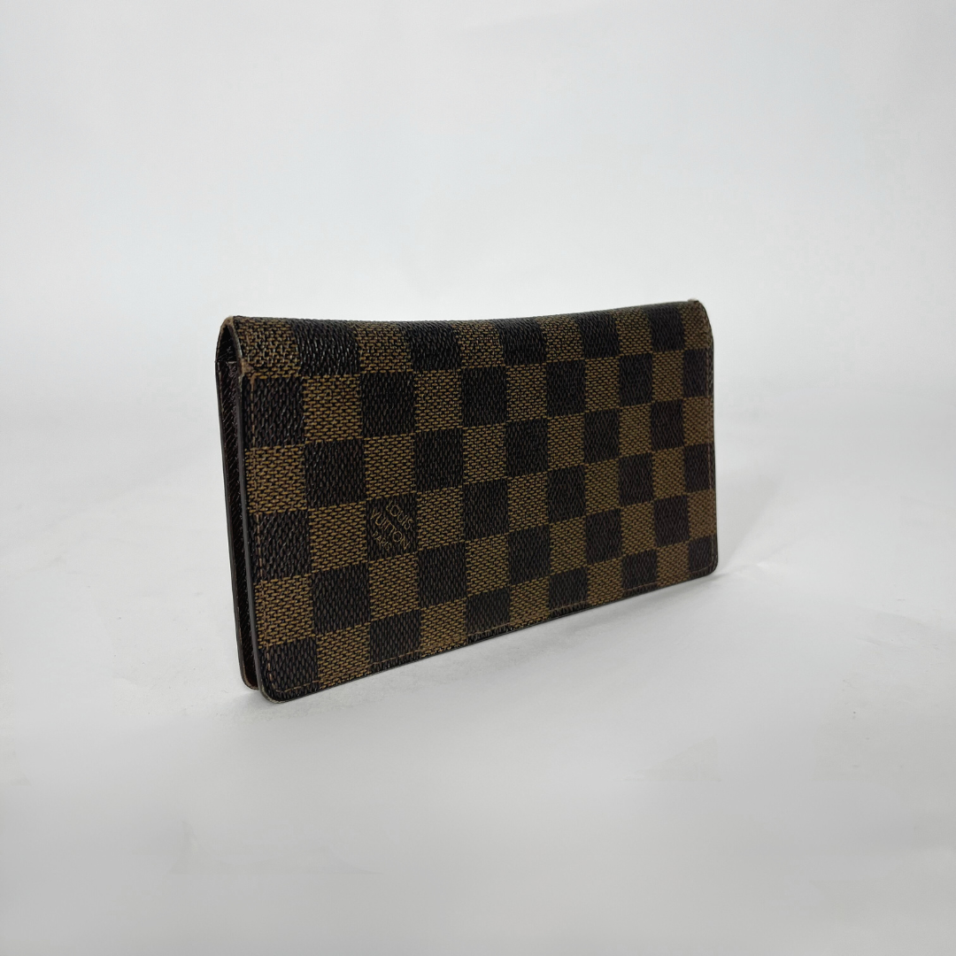 Checkered wallet on a white background