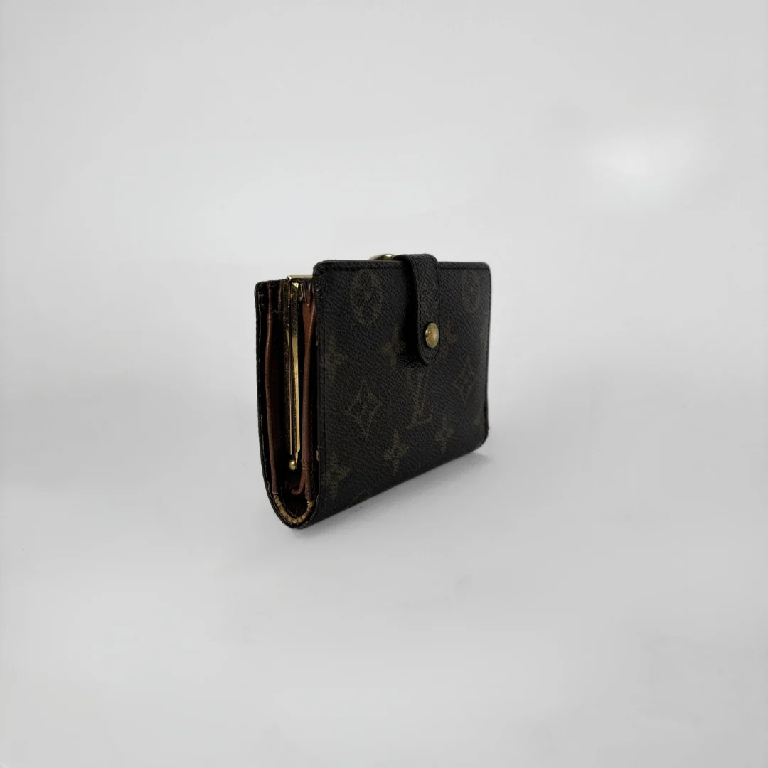 Louis Vuitton Monogram Clip Wallet on a white background