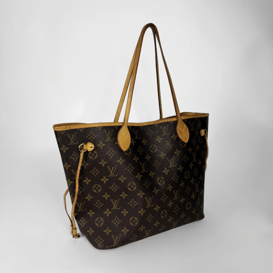 Louis Vuitton Neverfull MM Monogram Canvas on a white background