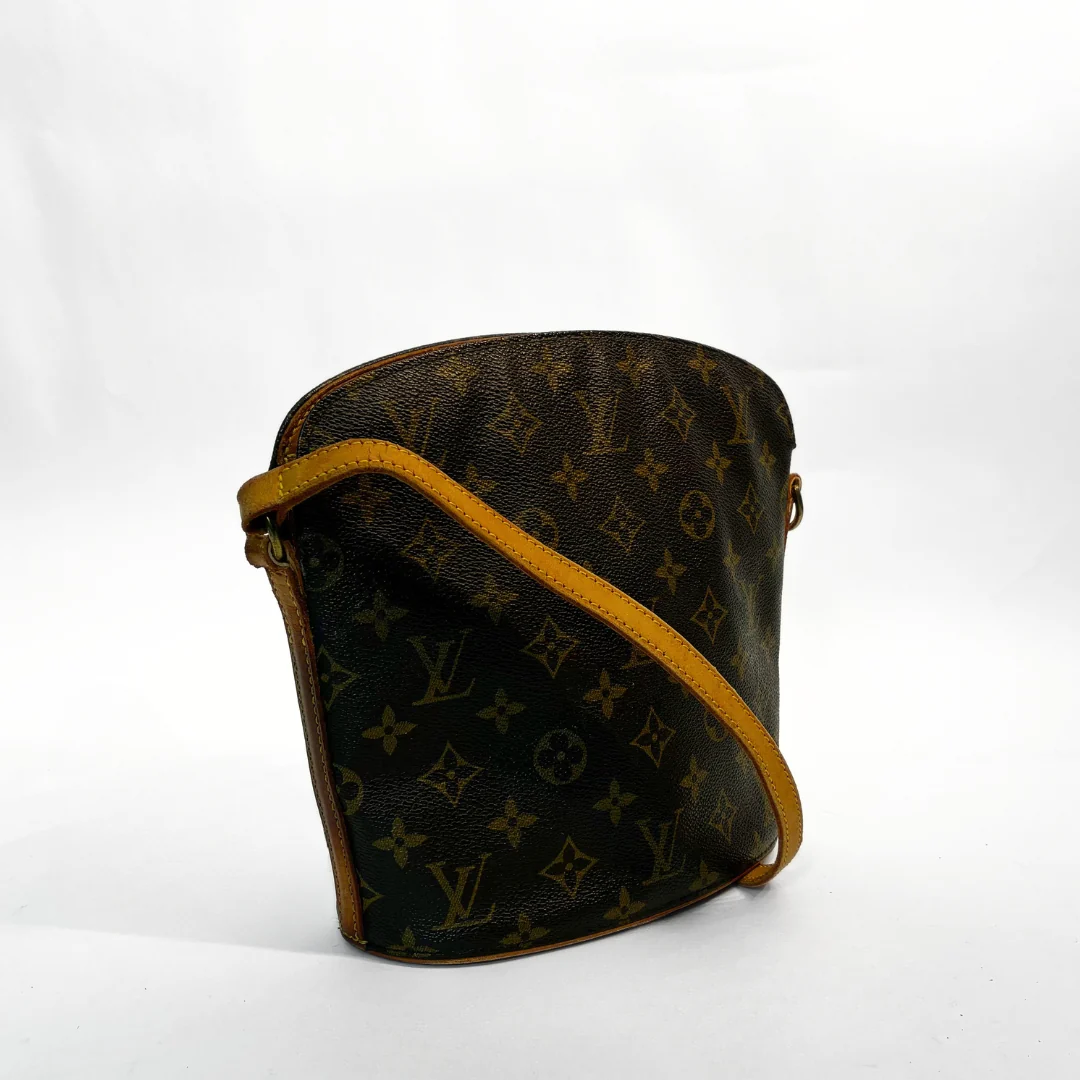 Louis Vuitton Drouot Monogram Canvas on a white background