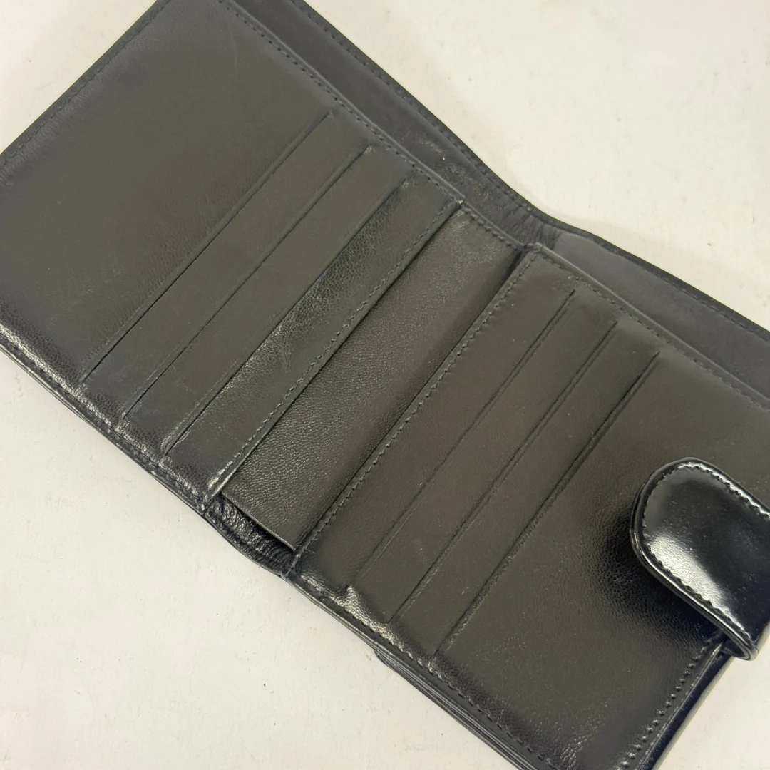 Chanel Black Patent Leather CC Wallet
