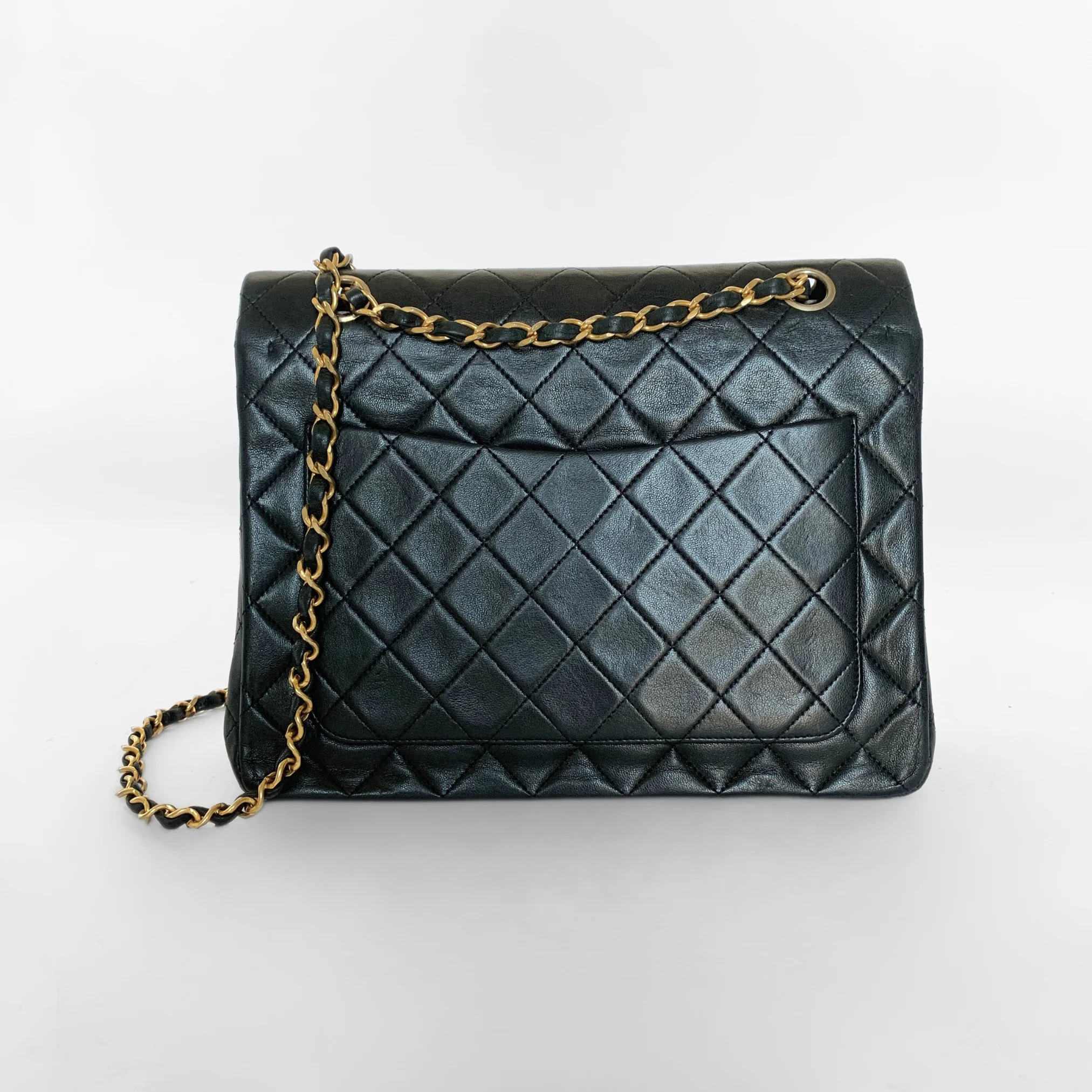 Chanel Chanel Classic Flap Bag Medium Tall Lambskin Leather - Shoulder bags - Etoile Luxury Vintage