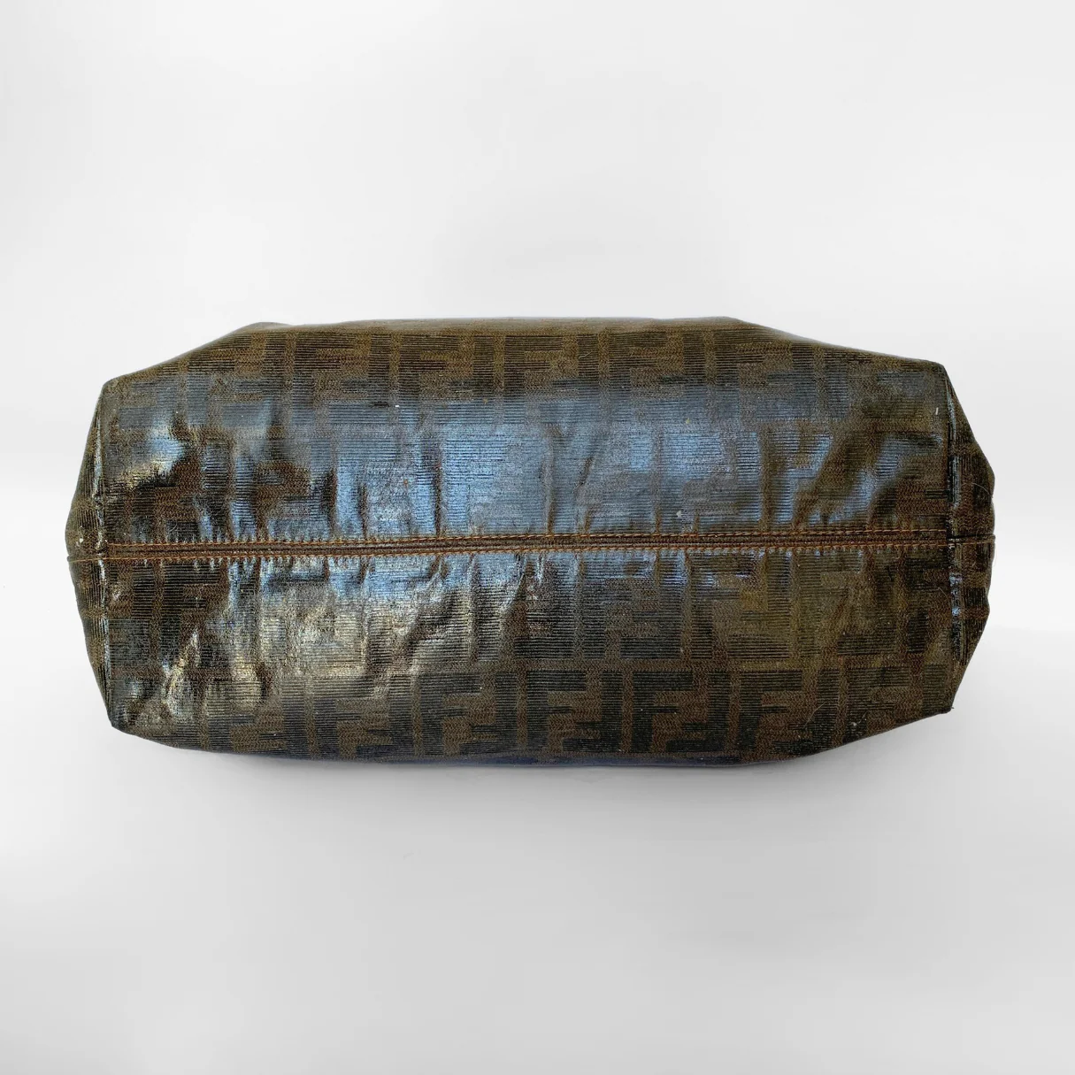 Textured brown bag on a white background