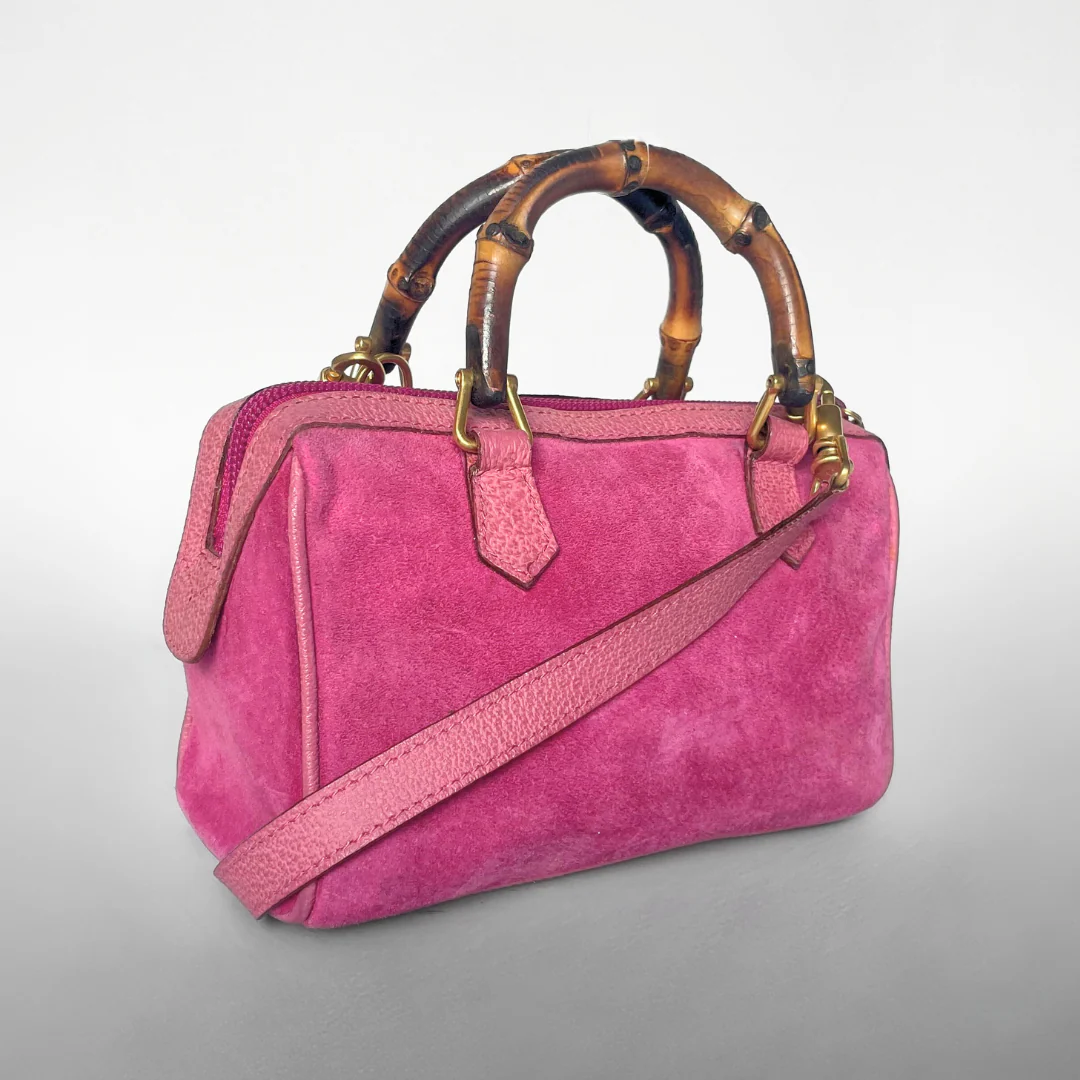 Gucci Gucci Bamboo Pink Mini Bag - Handbags - Etoile Luxury Vintage