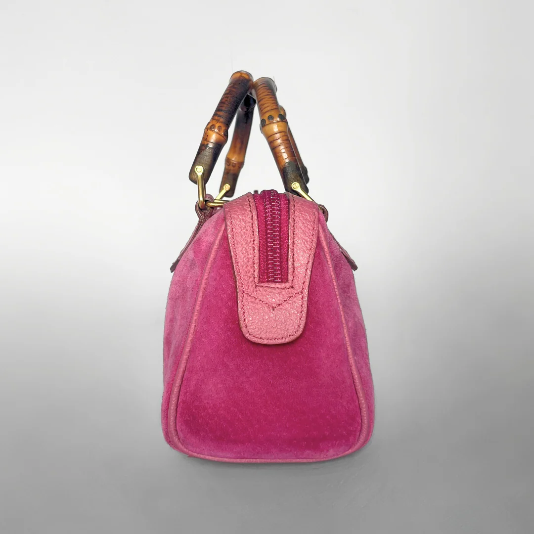 Gucci Gucci Bamboo Pink Mini Bag - Handbags - Etoile Luxury Vintage