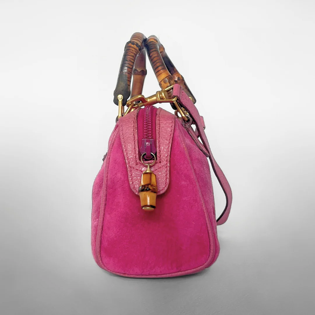 Gucci Gucci Bamboo Pink Mini Bag - Handbags - Etoile Luxury Vintage