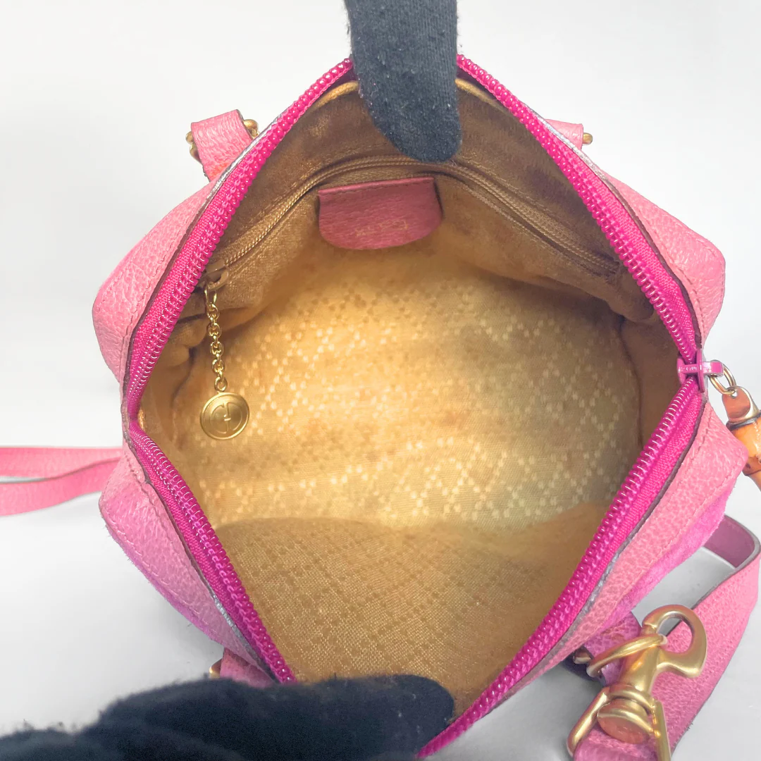 Gucci Gucci Bamboo Pink Mini Bag - Handbags - Etoile Luxury Vintage