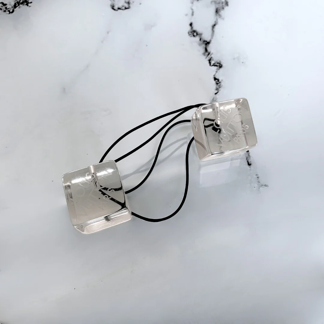 Louis Vuitton Louis Vuitton Hair Tie Clear Cubes - Hair tie - Etoile Luxury Vintage