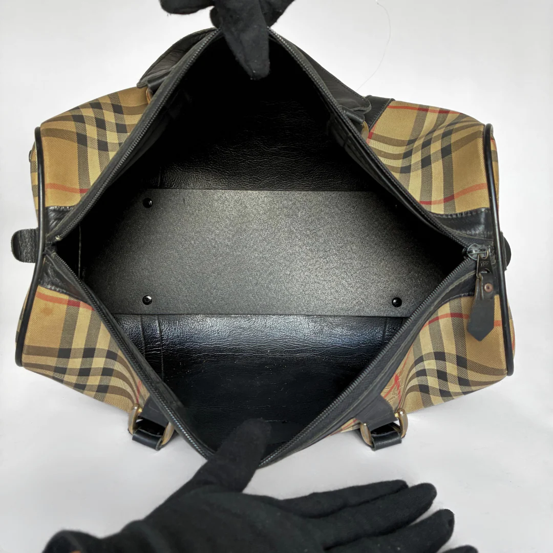 Burberry Burberry Boston Haymarket Check - Handbags - Etoile Luxury Vintage