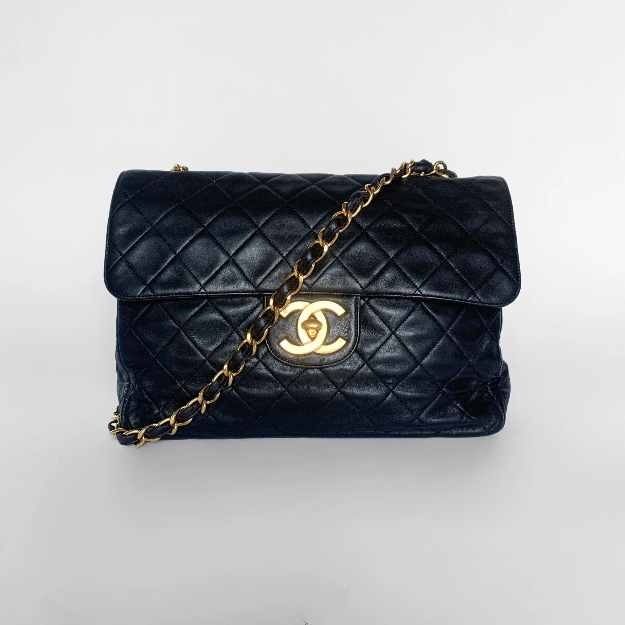 Chanel Chanel Classic Flap Bag Maxi Lambskin Leather - Handbags - Etoile Luxury Vintage