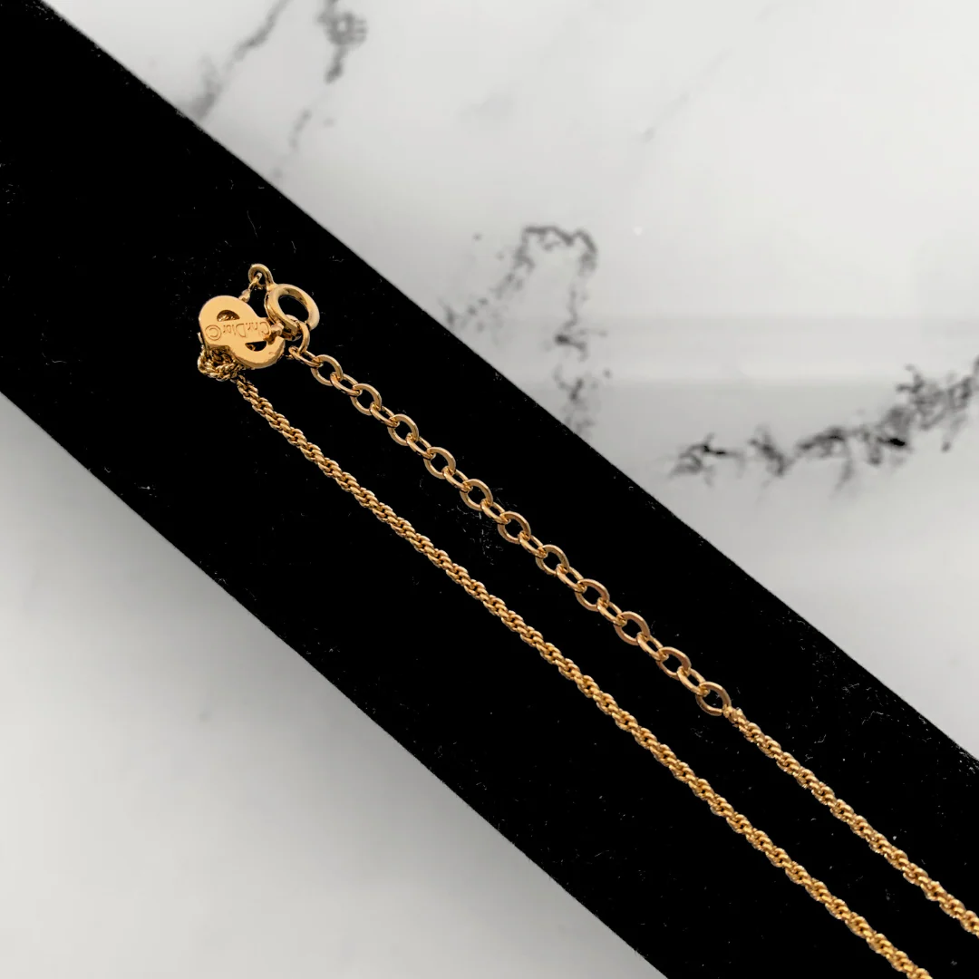 Dior Dior Necklace Gold Colored Metal - Accessories - Etoile Luxury Vintage