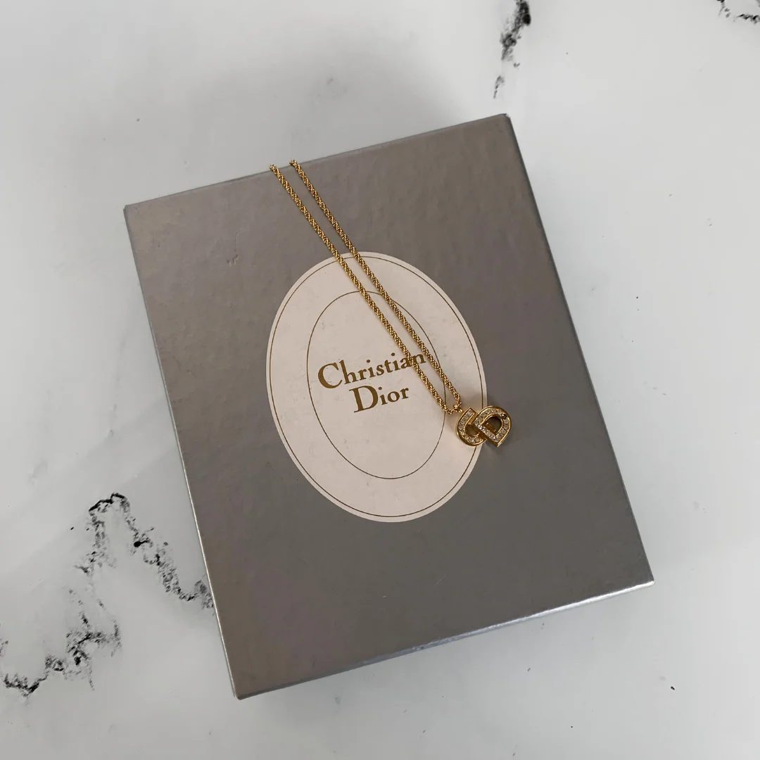 Dior Dior Necklace Gold Colored Metal - Accessories - Etoile Luxury Vintage