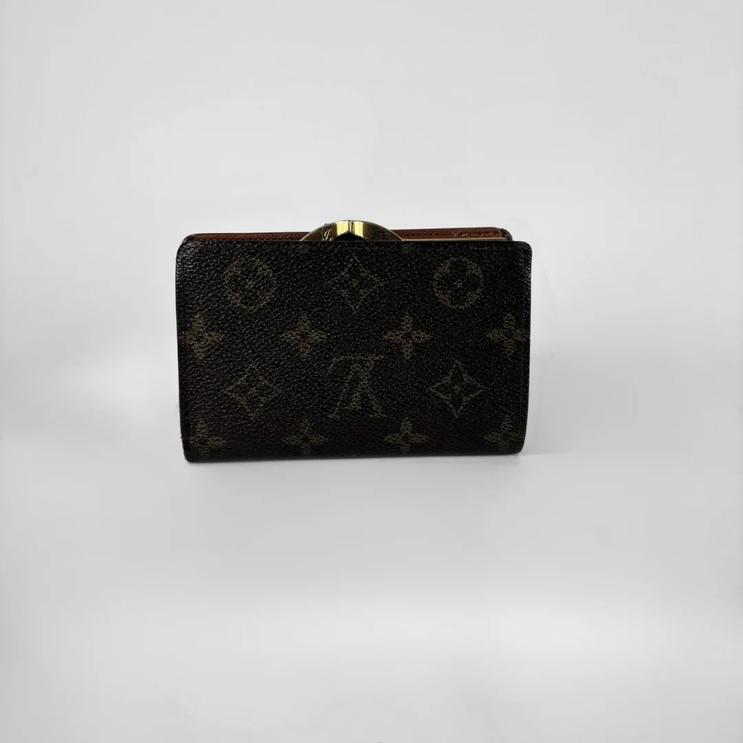 Louis Vuitton Monogram Clip Wallet on a white background