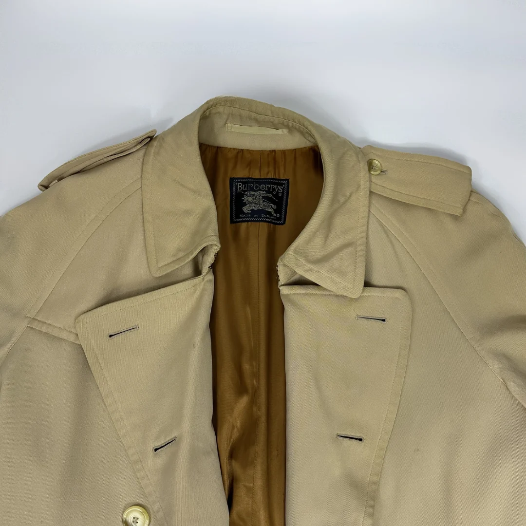 Burberry trench coat on white background