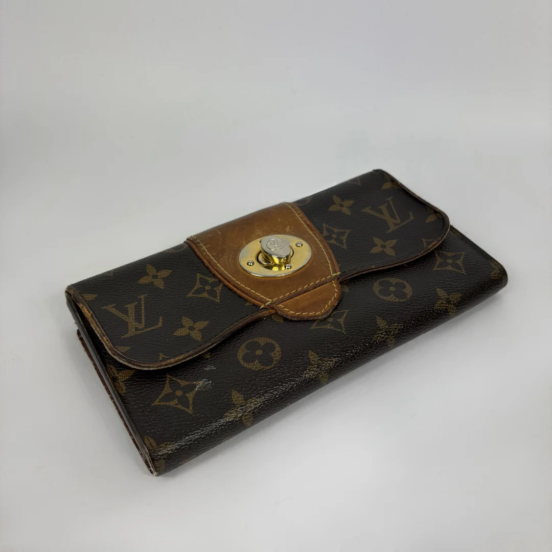 Louis Vuitton Wallet in front of white background