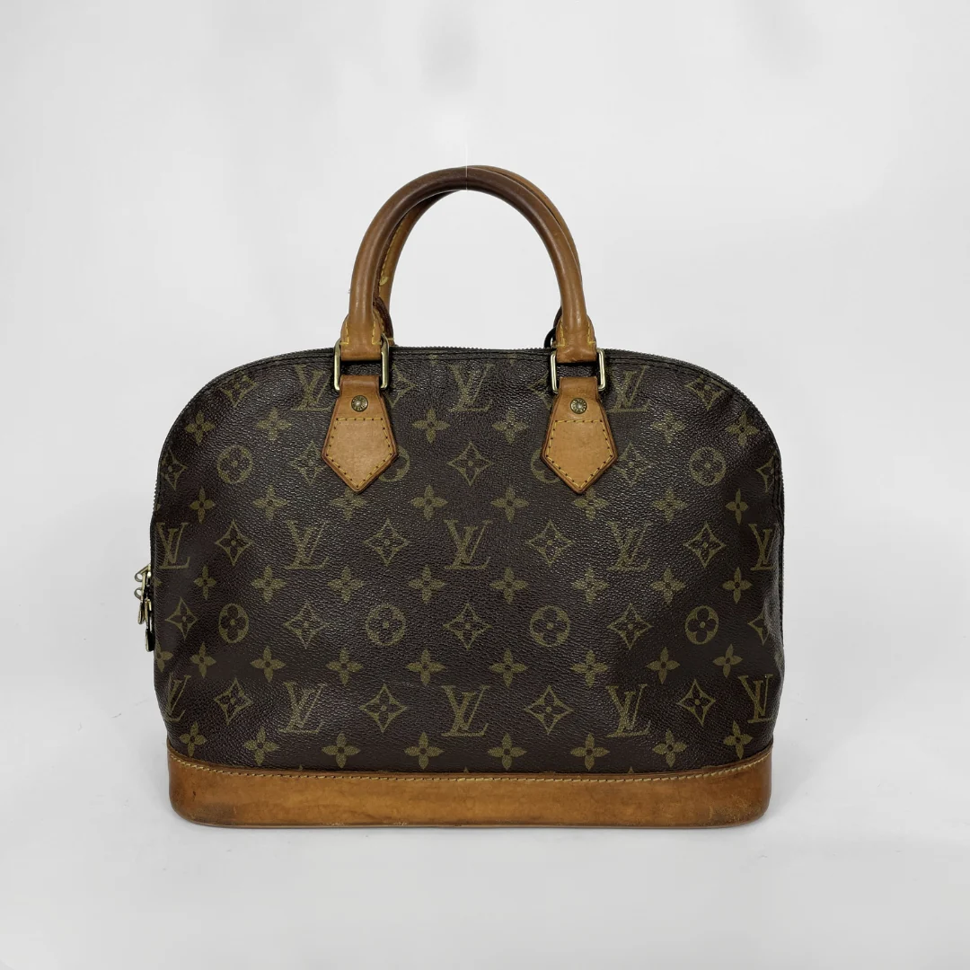 Louis Vuitton Alma Monogram Canvas on a white background