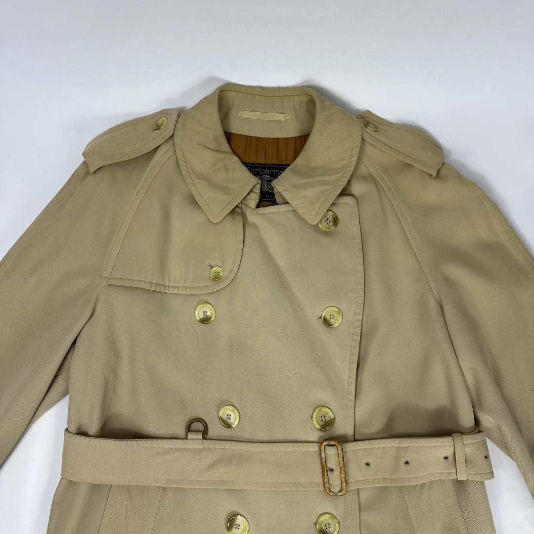 Burberry trench coat on white background