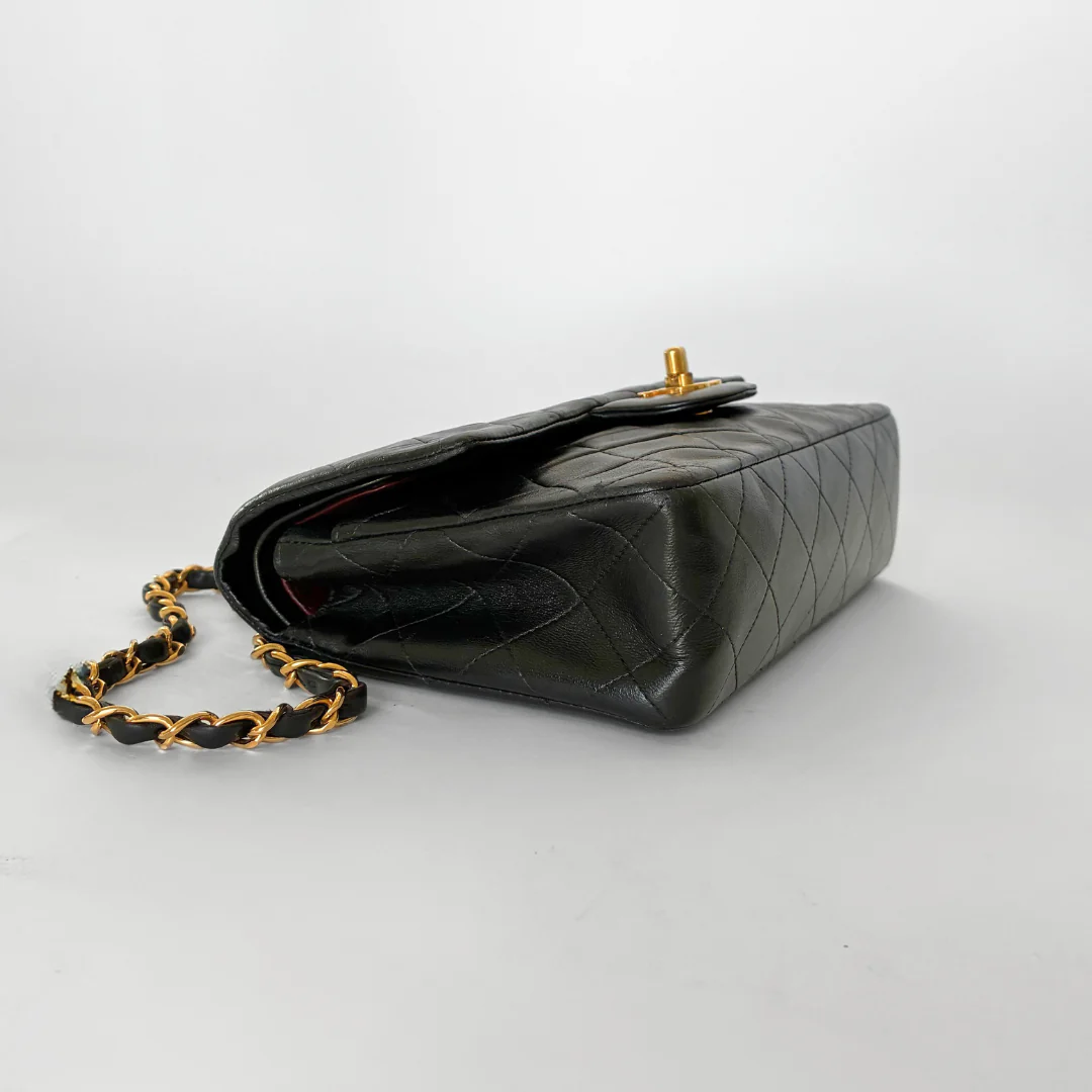 Chanel Chanel Classic Flap Bag Small Lambskin Leather - Shoulder bags - Etoile Luxury Vintage