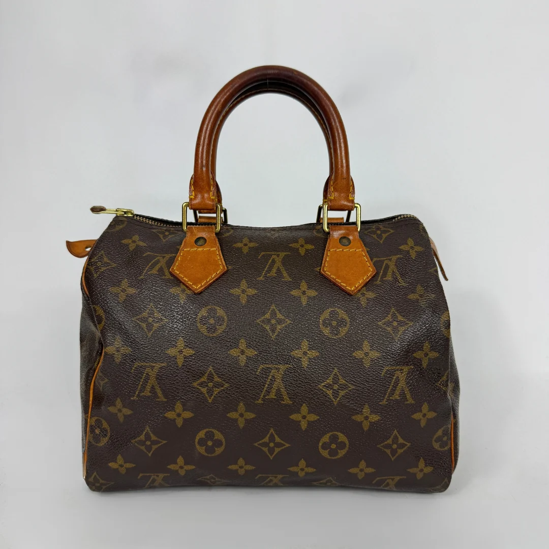 Louis Vuitton Speedy 25 on a white background