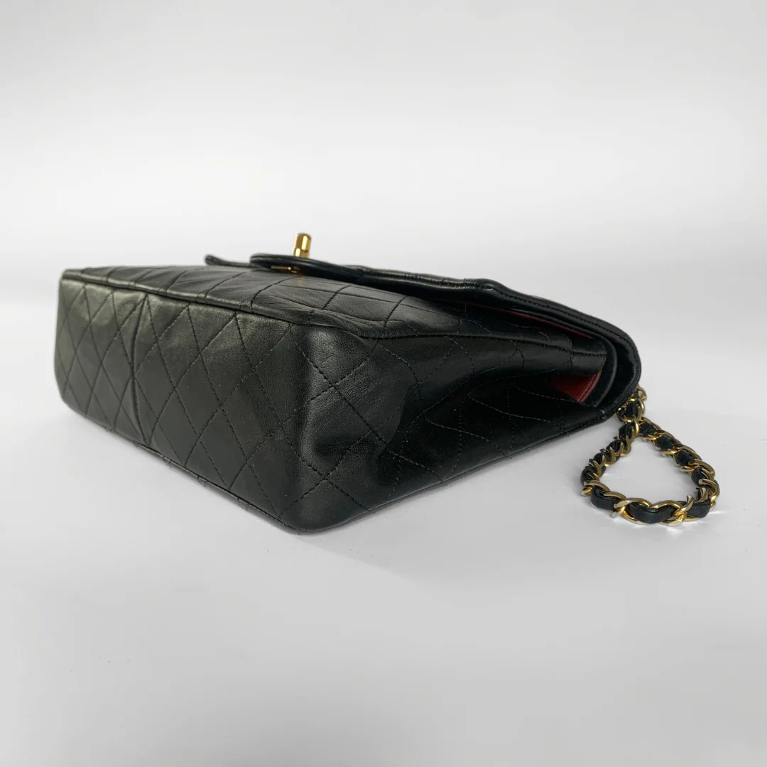 Chanel Chanel Classic Double Flap Bag Tall Medium Lambskin Leather - Shoulder bags - Etoile Luxury Vintage