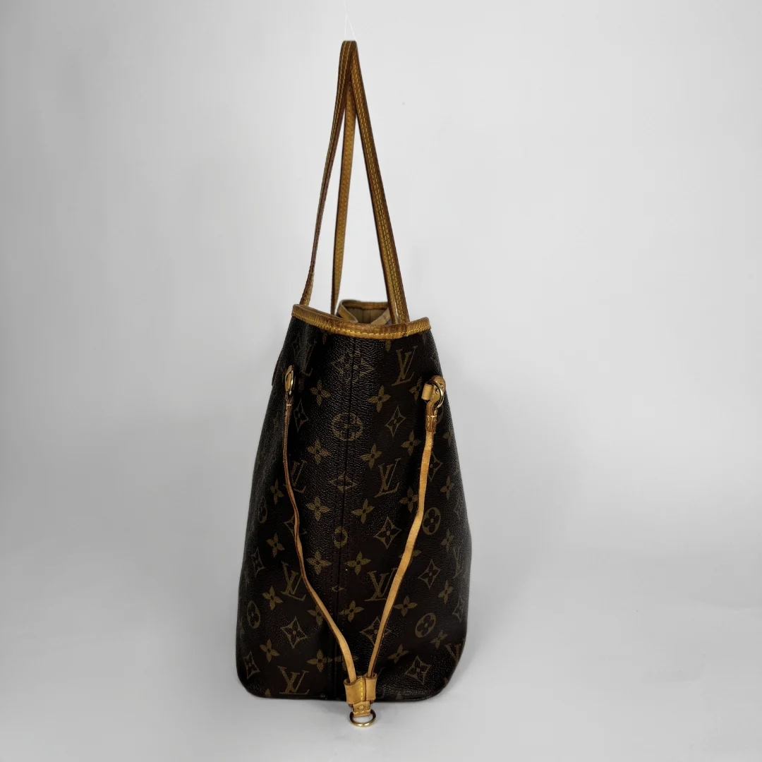 Louis Vuitton Neverfull MM Monogram Canvas on a white background