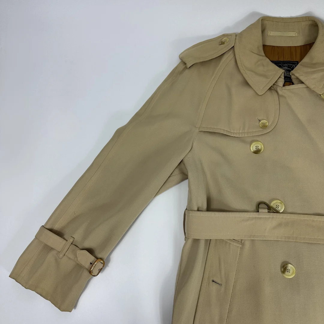 Burberry trench coat on white background